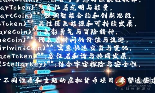 以下是一些具有创意和吸引力的虚拟币名字，供您参考：

1. **星际币 (AstroCoin)**：暗示着未来科技和无穷可能。
2. **梦幻链 (DreamChain)**：结合了梦想与区块链技术。
3. **太阳令 (SolarToken)**：象征着光明与能量。
4. **智慧币 (SmartCoin)**：强调智能合约和创新思维。
5. **环保币 (EcoToken)**：关注绿色能源和可持续发展。
6. **勇者币 (BraveCoin)**：表彰勇气与冒险精神。
7. **时光币 (TimeCoin)**：代表着时间的价值与流逝。
8. **旋风币 (WhirlwindCoin)**：寓意快速交易与变化。
9. **和平令 (PeaceToken)**：象征着和谐与共同发展。
10. **星辰秘钥 (StellarKey)**：结合宇宙探险与安全性。

这些名字可以用于不同性质和主题的虚拟货币项目。希望这些建议对您有所帮助！